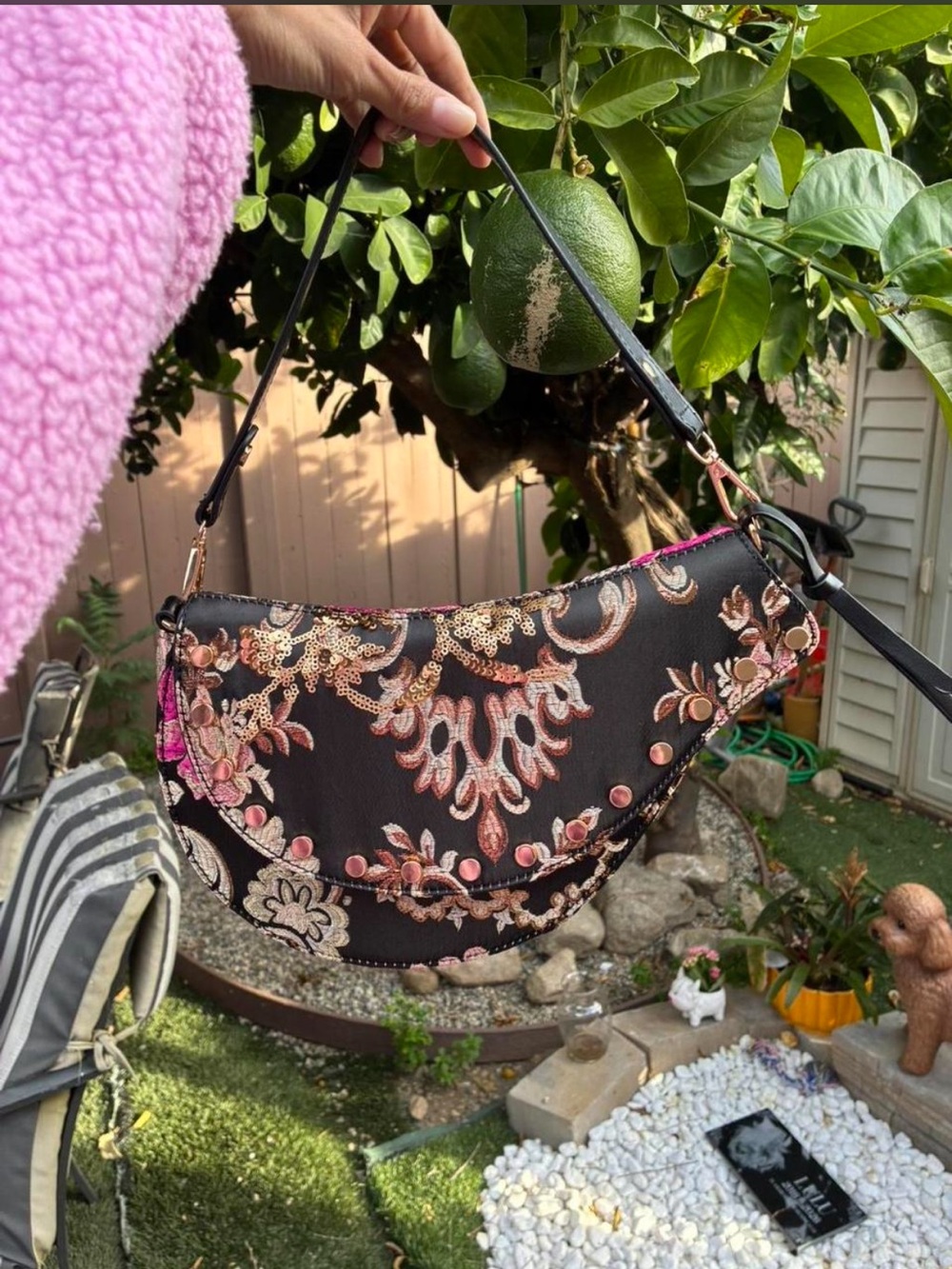 💖 AKIRA floral tapestry shoulder bag 💖